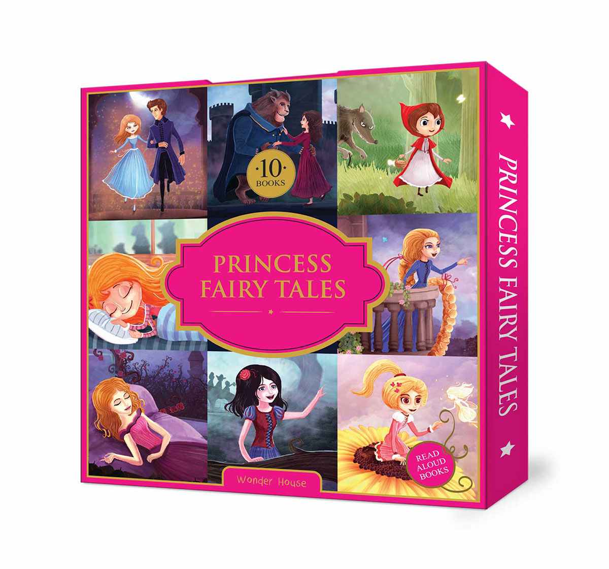 Princess Fairy Tales Boxset: A Set Of 10 Classic Children Fairy Tales Book, 160 Pages Book By Wonder House Books, Box Set