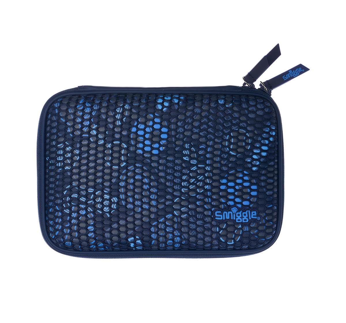 Smiggle | Smiggle Mesh Hardtop Pencil Case Bags for Kids age 3Y+ (Navy) 1