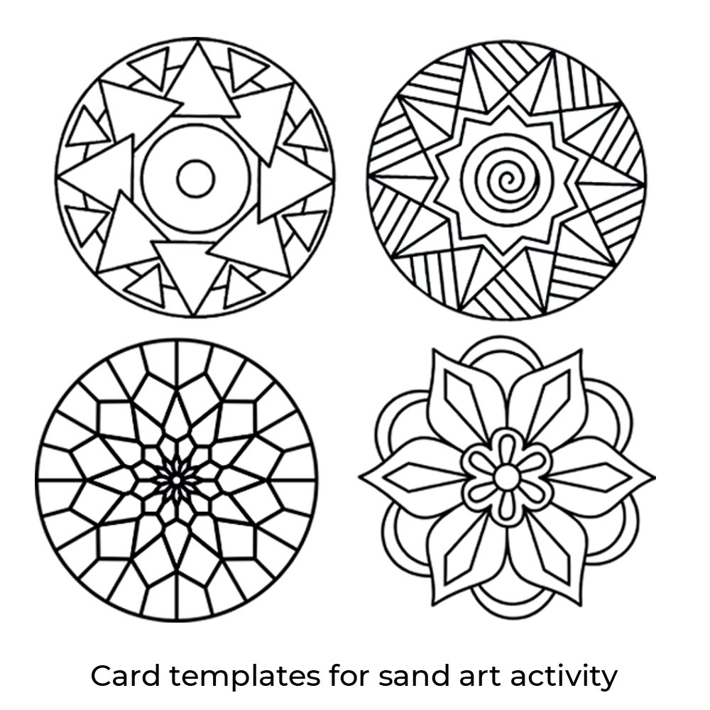 Toy Kraft Sand Art Rangoli Mandala, Multicolor, 5Y+