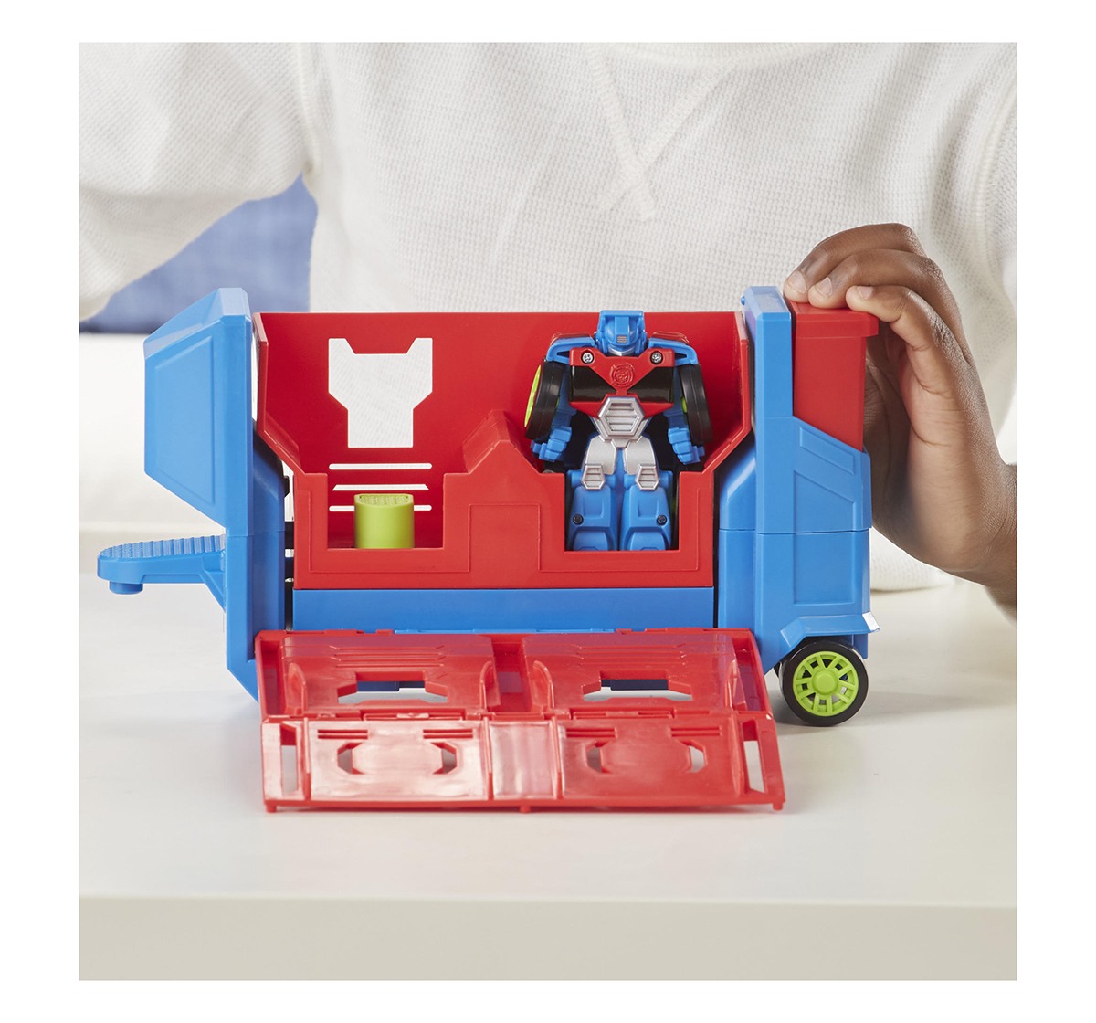 Playskool heroes flip hot sale racers optimus prime