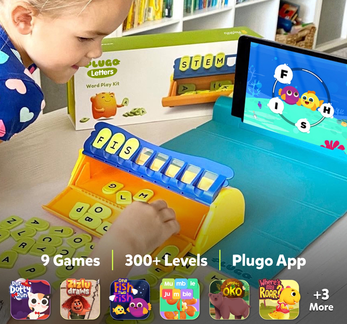 Playshifu | Plugo Letters - Word­ Building with Stories & Puzzles Games for Kids age 4Y+  3