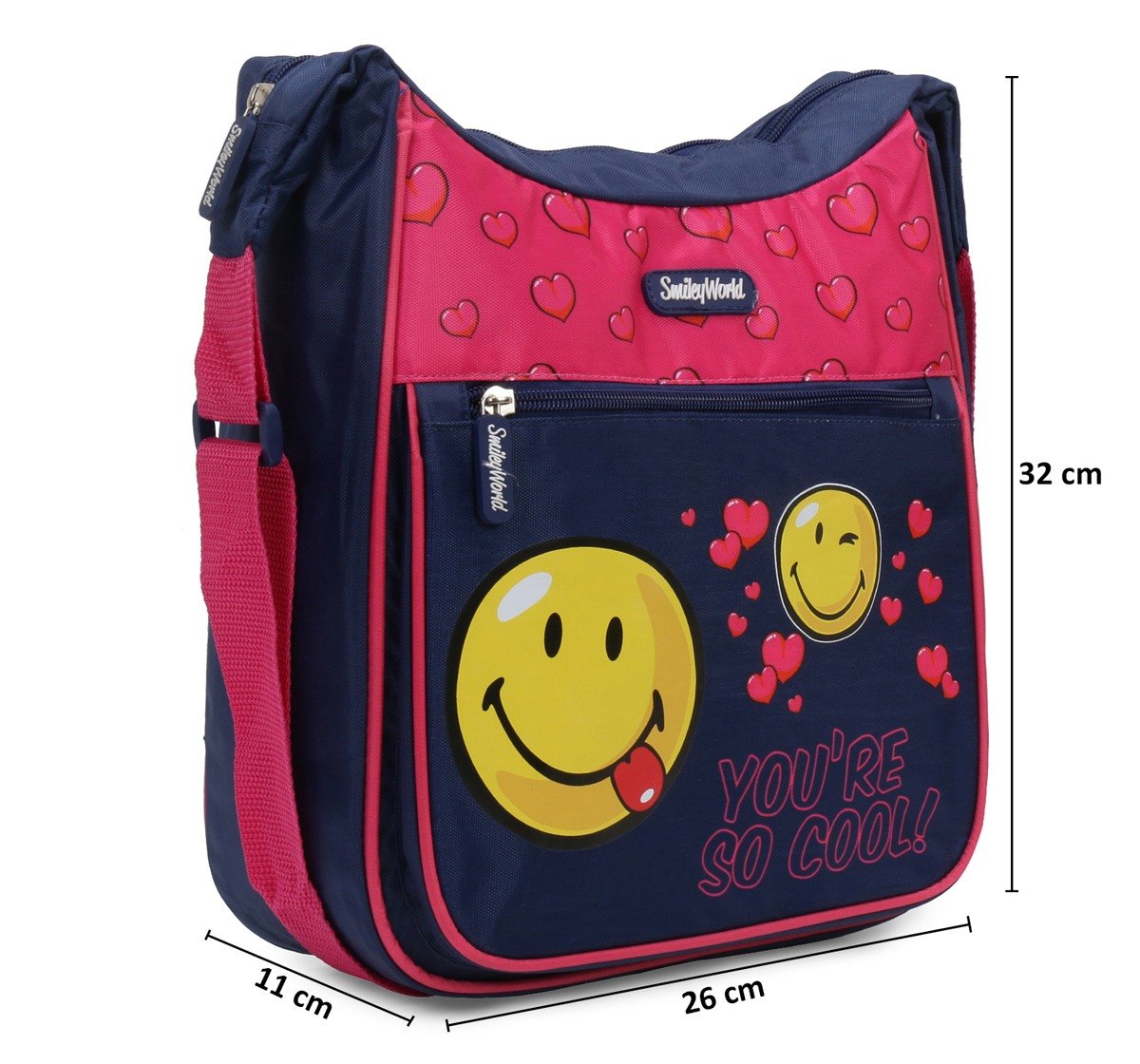 Smiley World Messenger Bag Multicolor 3Y+