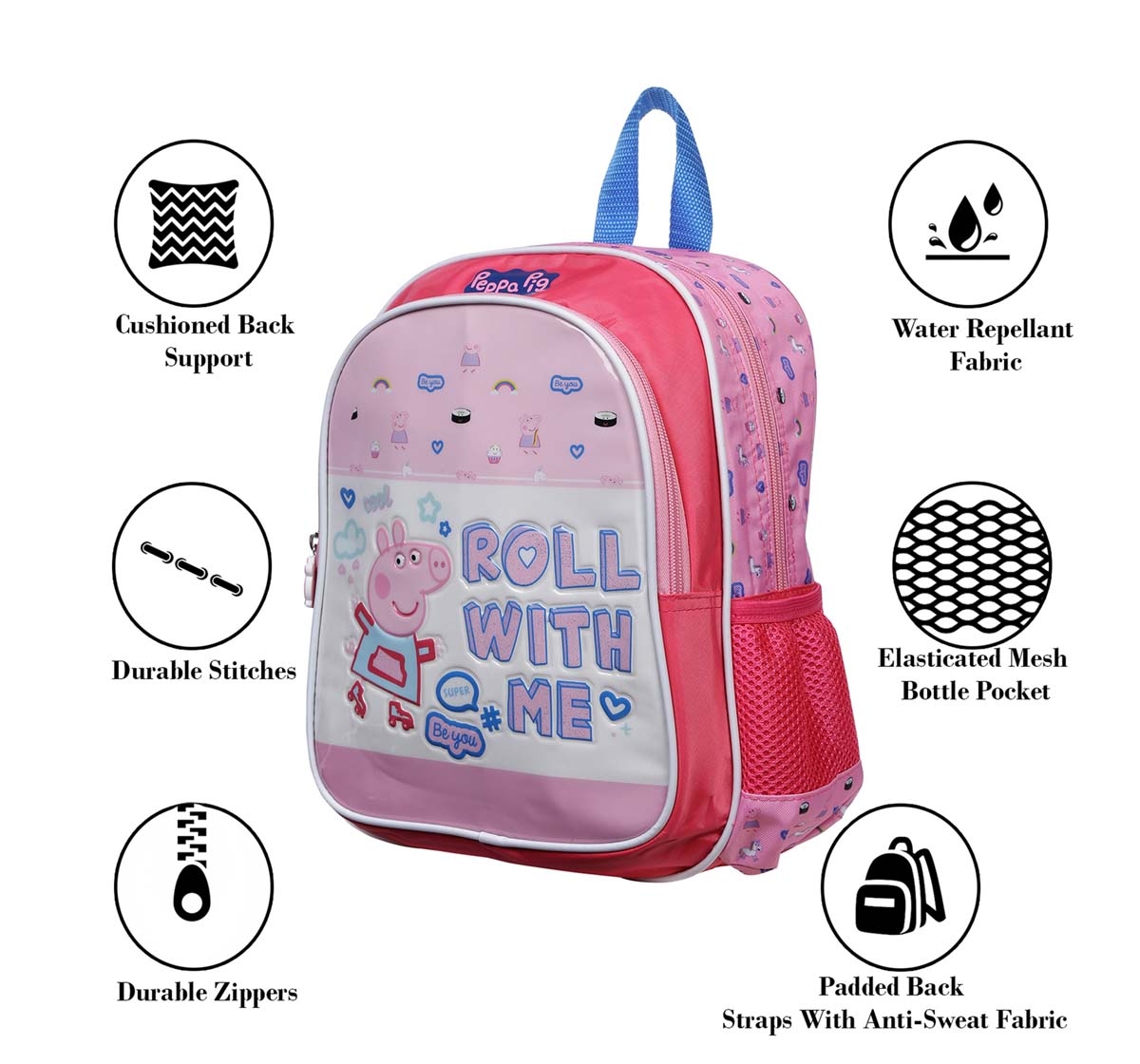 Peppa Pig | Peppa Pig Roll with Me 12 Backpack Bags for Kids age 3Y+  2