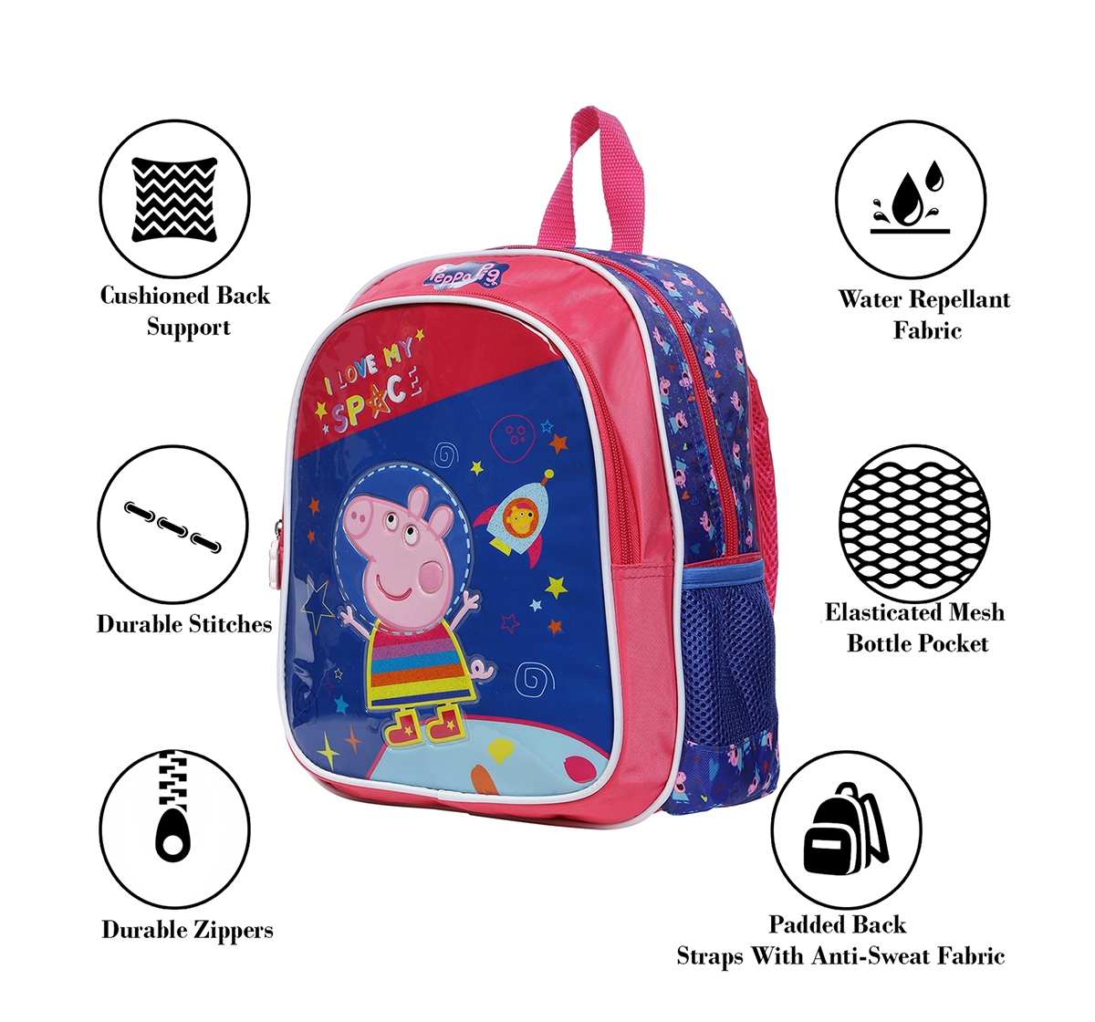 Peppa Pig |  Peppa Pig I Love My Space 12 Backpack Bags for Kids age 3Y+  6