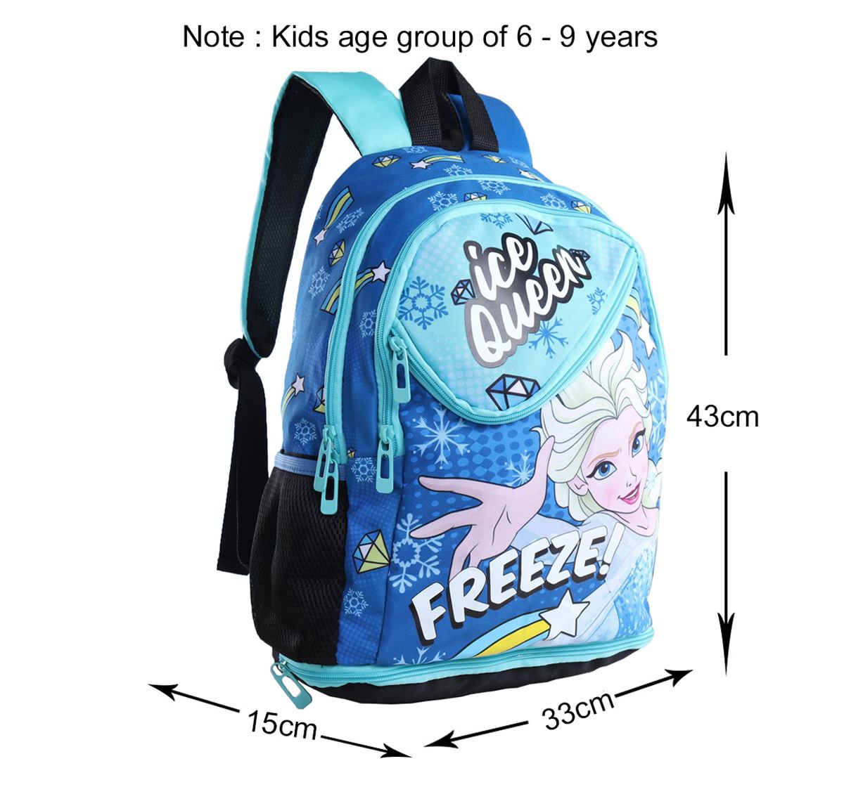 Disney Elsa School Bag with Lunch Box Compartment 43 cm Blue 6Y+