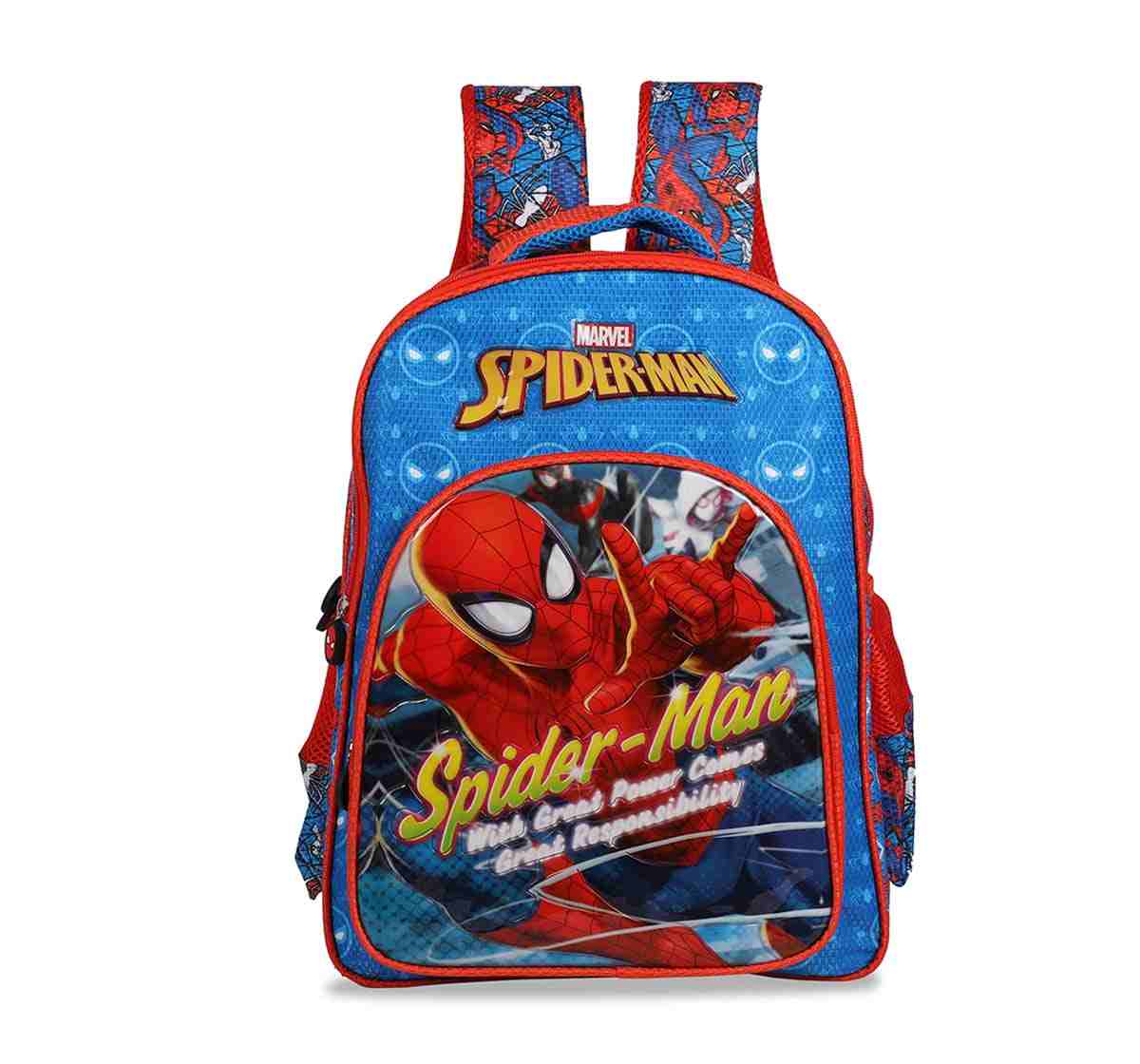 Excel Production Spiderman Thwipp Blue School Bag 46 Cm Bags for Boys Age 10Y+ (Blue)