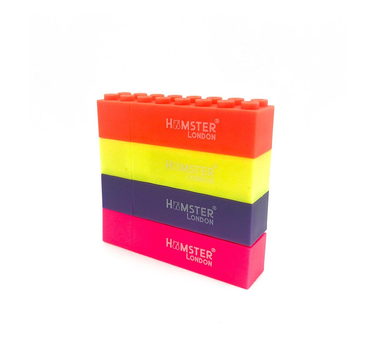 Hamster London Building Blocks Scented Highlighters 4Pc Set for Kids age 3Y+