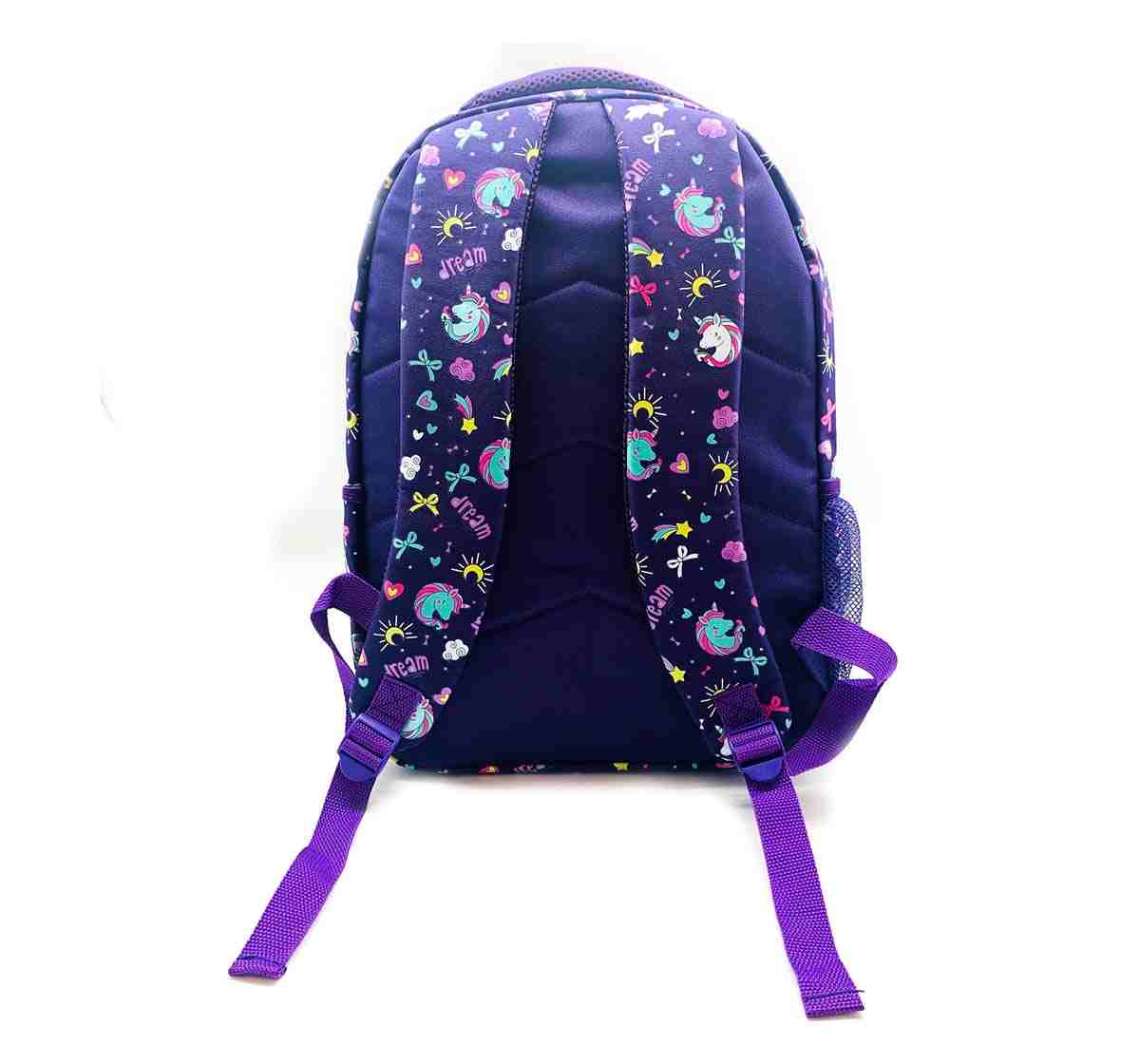 Hamster London Straight Fire Backpack Big Unicorn Bags for Kids Age 3Y+ (Purple)