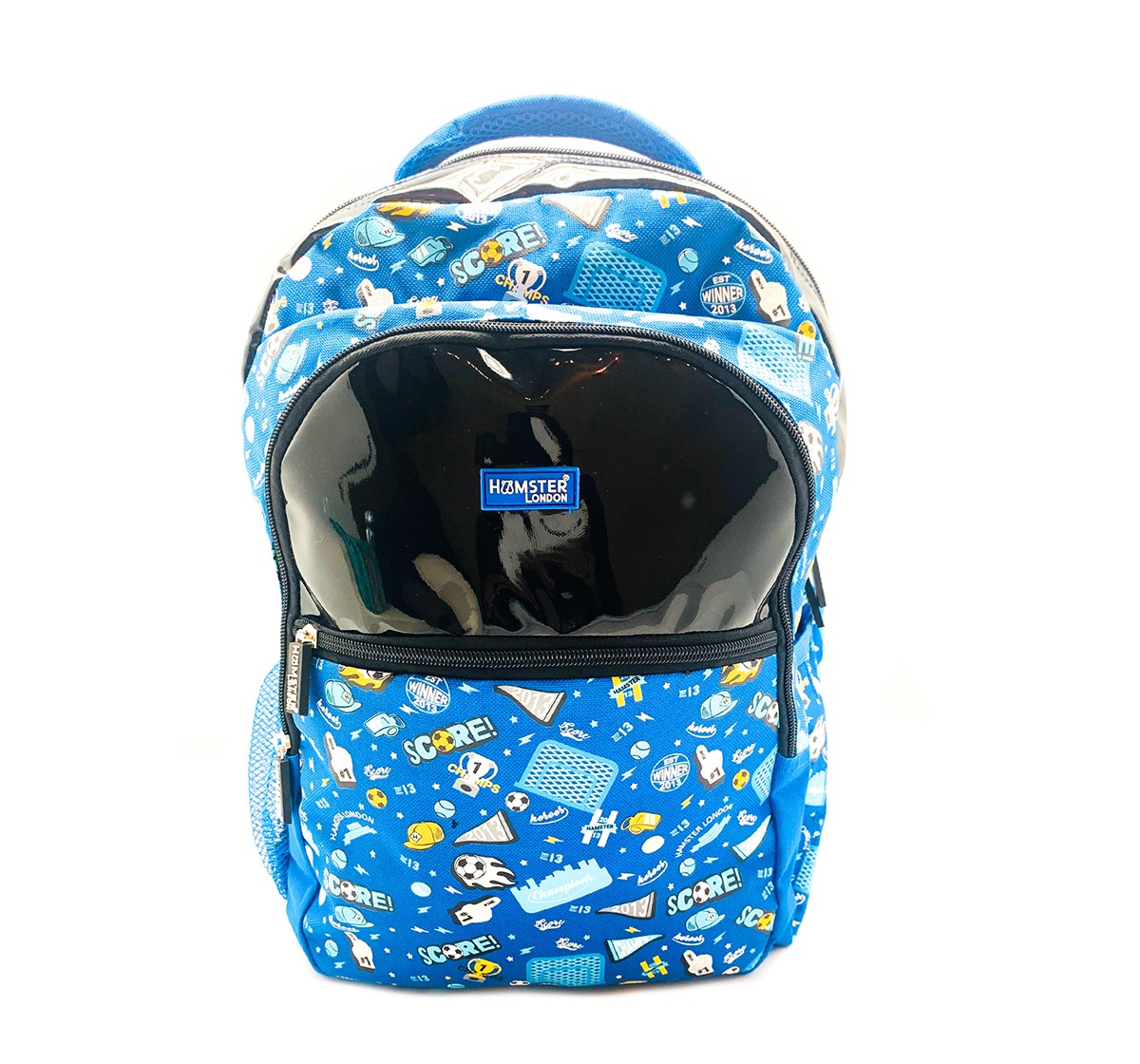 Hamster London Soccer Theme Big Backpack for Boys age 3Y+ (Blue)