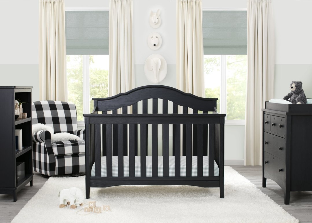 Mothercare | Delta Children Farmhouse 6 In 1 Convertible Crib Grey 0
