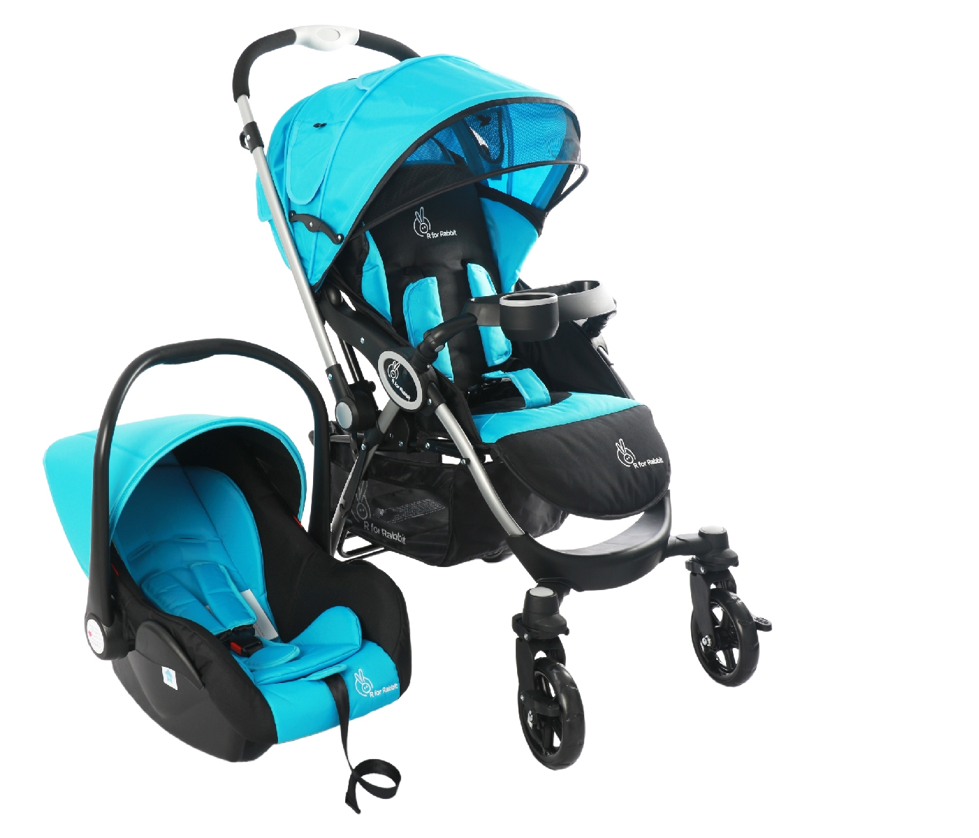 Mothercare | R For Rabbit Chcocolate Ride Travel System Blue Black 0