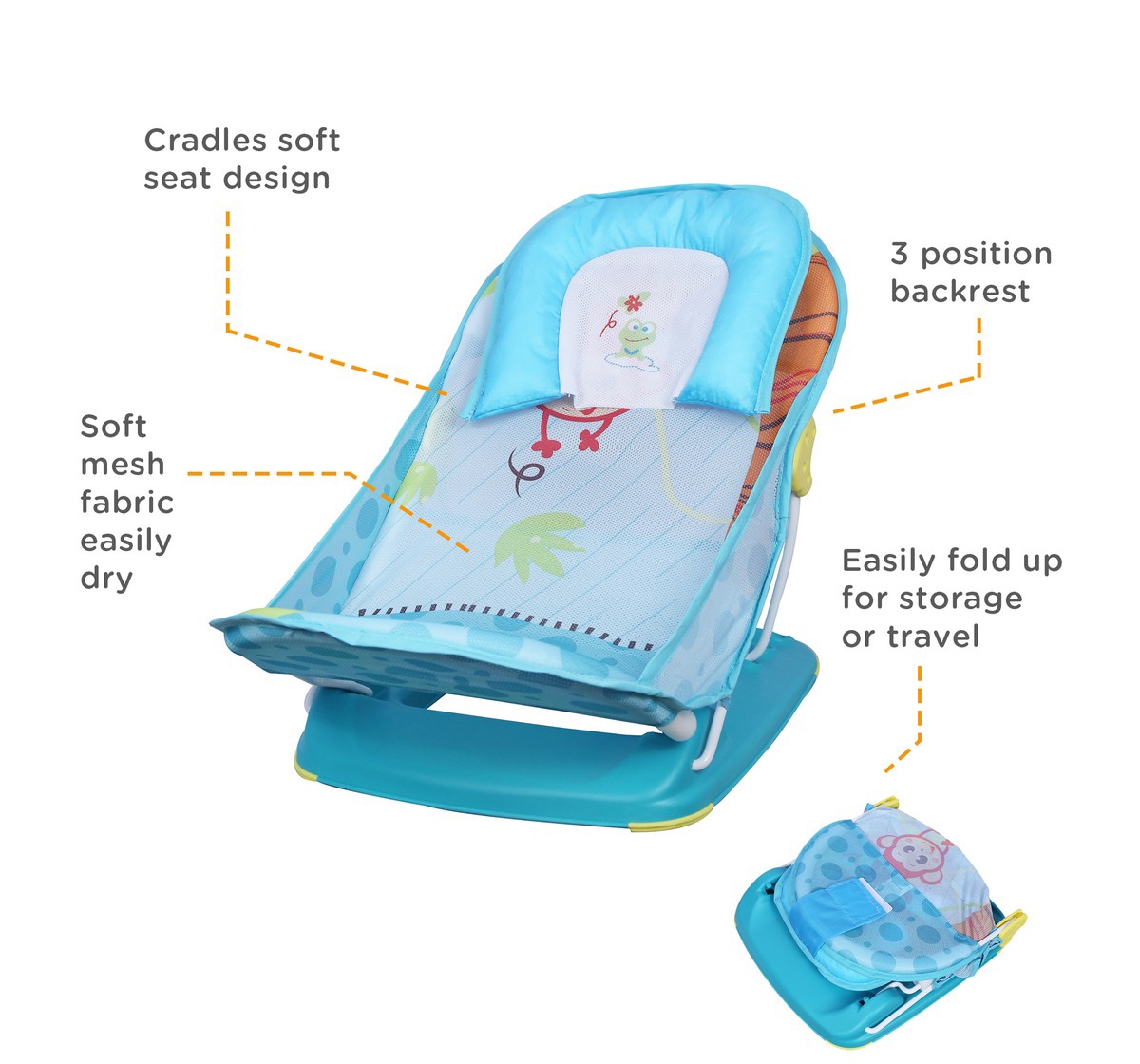 Mothercare | Mastela Deluxe Baby Bather 7167 Teal 2