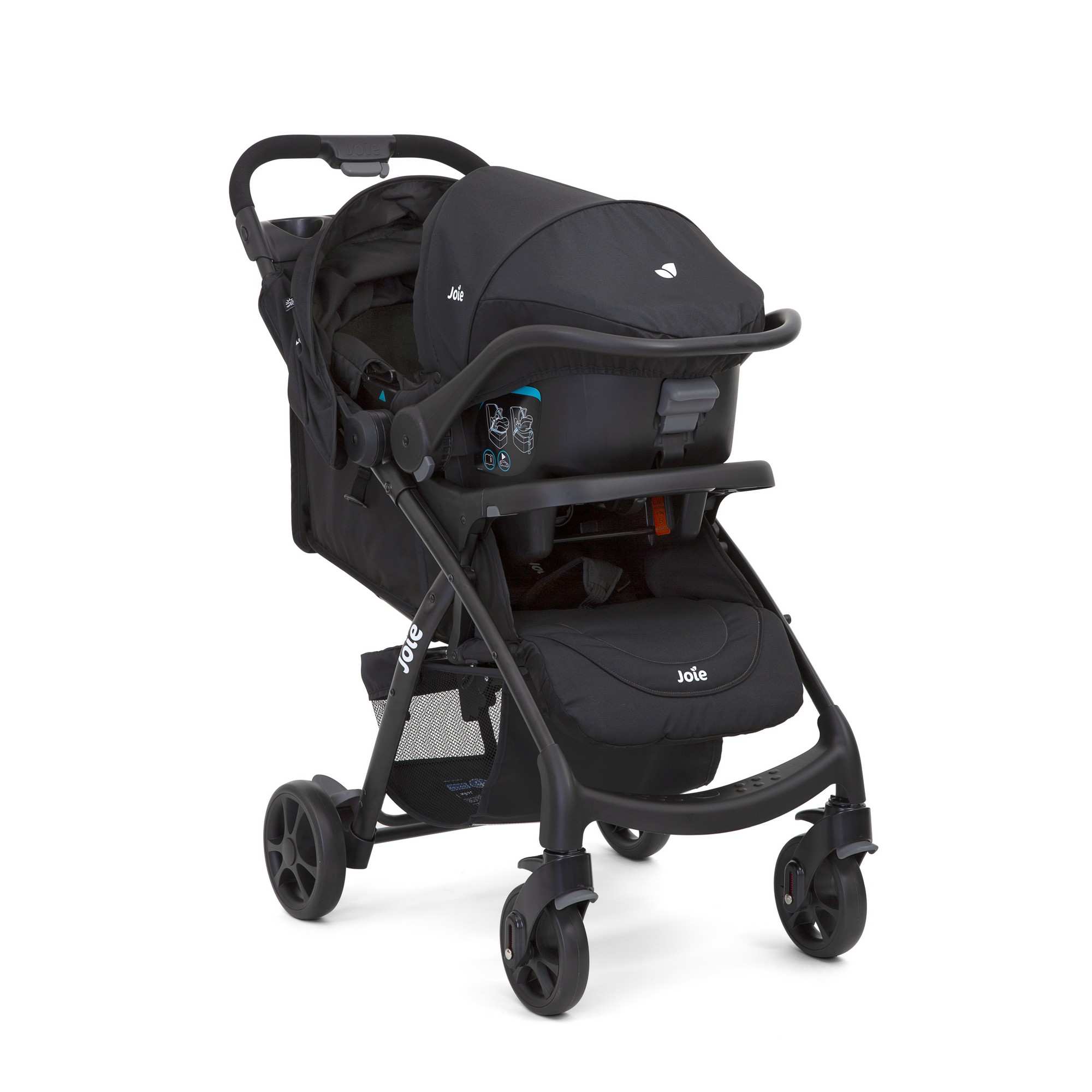 Joie Travel System Muze Lx Ts W/ Juva  Coal Birth to 17.5 kg