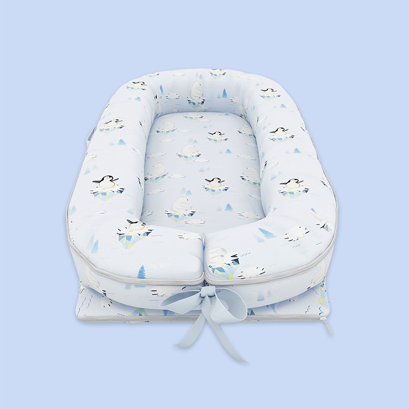 Mothercare | Fancy Fluff Organic Baby Cocoon - Arctic 1