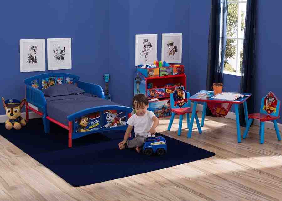Paw patrol table and 2025 chair set with storage