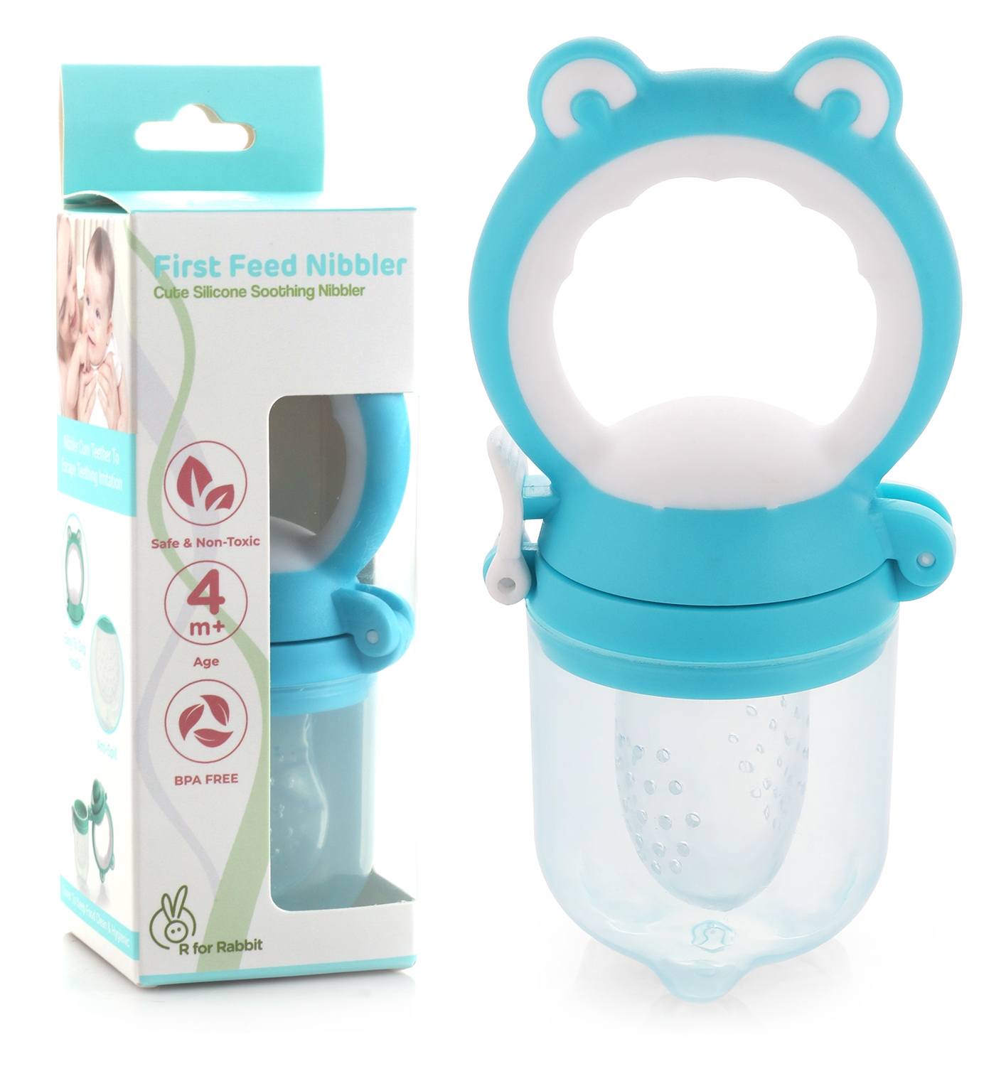 Mothercare | R For Rabbit First Feed Teethers & Nibblers Blue 0