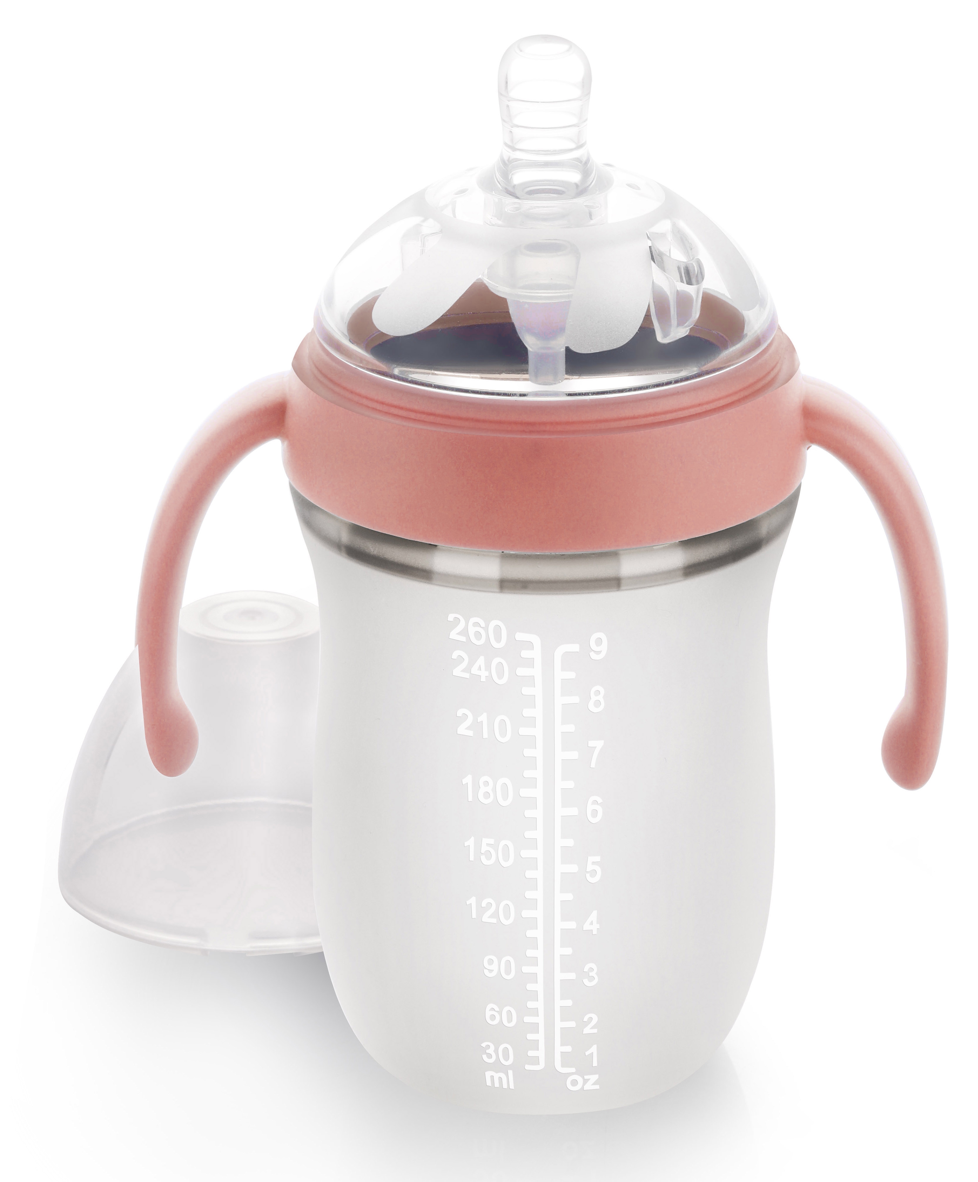 Mothercare | R For Rabbit First Feed Silicon Bottle 260 Ml Pink 1