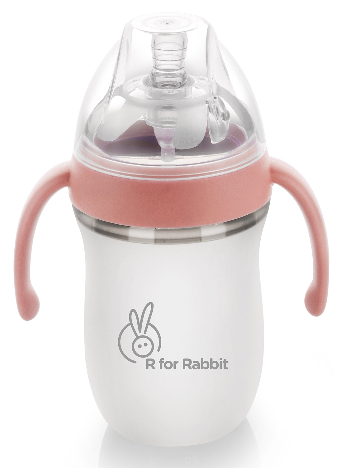 Mothercare | R For Rabbit First Feed Silicon Bottle 260 Ml Pink 0
