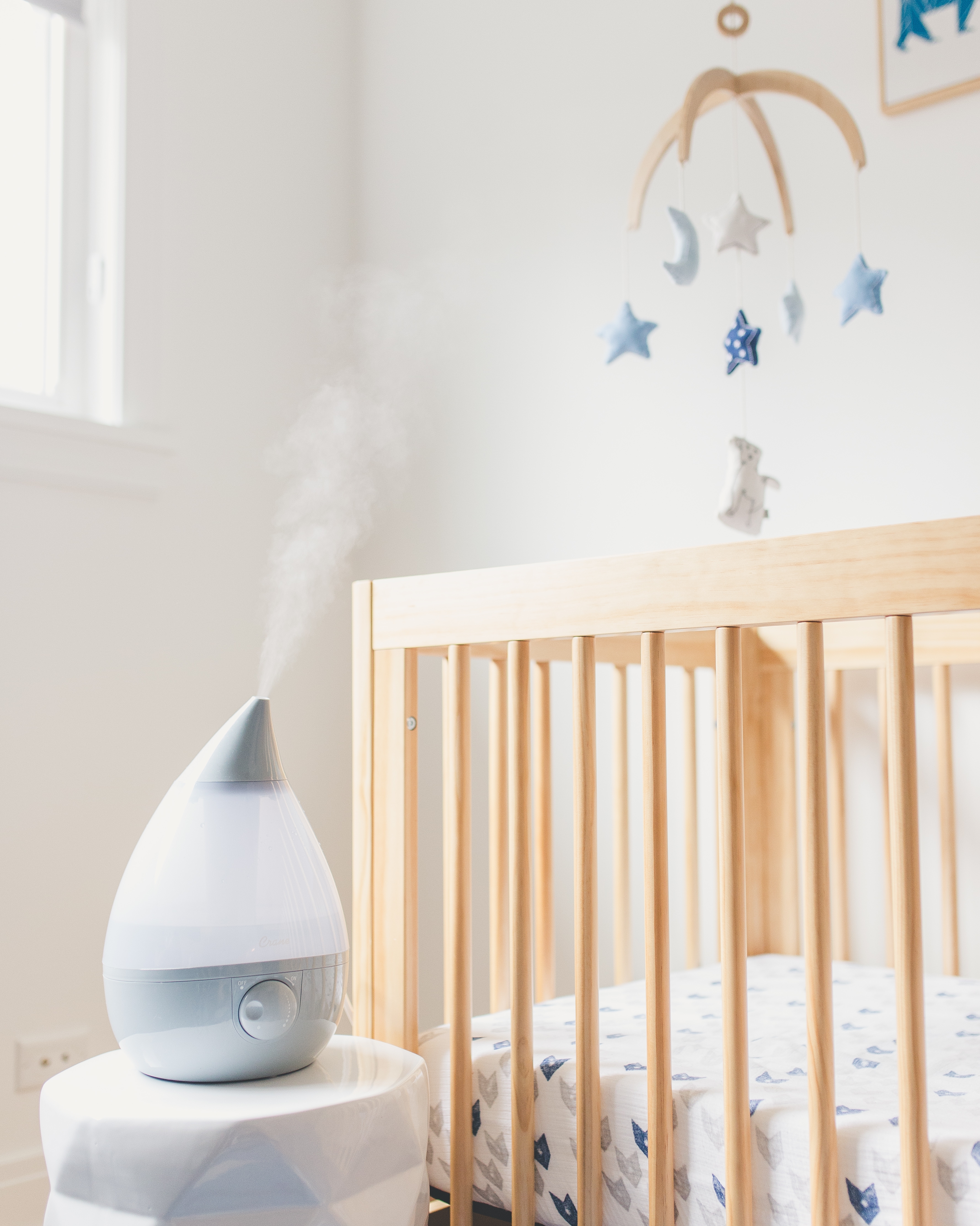 Mothercare | Crane Drop Shape Cool Mist Humidifier Grey 1
