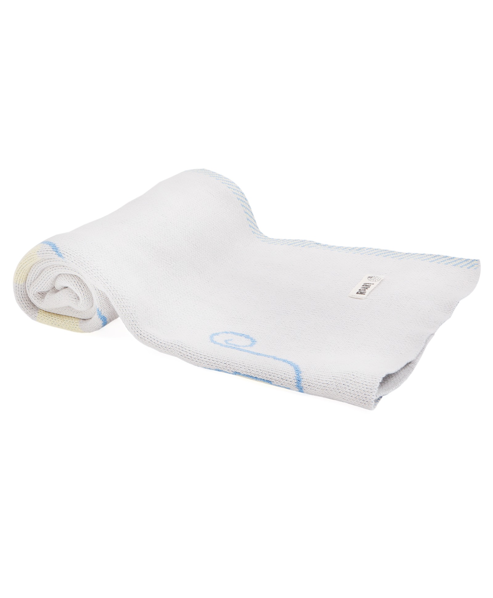 Mi Arcus Kiddo Knitted Blanket- Safari White