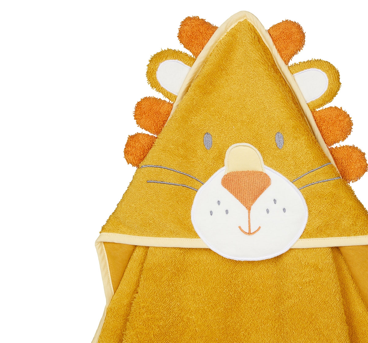 Mothercare | Mothercare Character Cuddle and Dry Baby Towels Lion Yellow 1