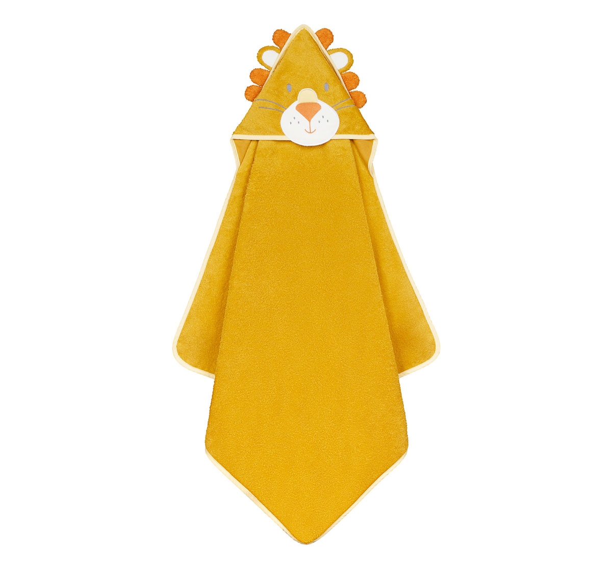 Mothercare | Mothercare Character Cuddle and Dry Baby Towels Lion Yellow 0