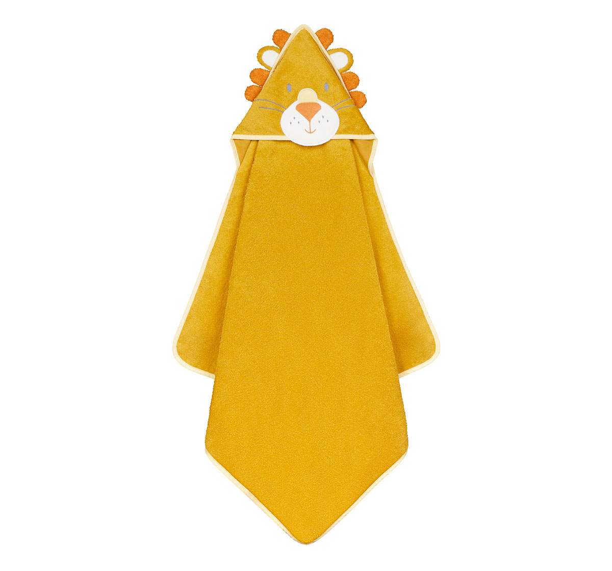 Mothercare | Mothercare Character Cuddle and Dry Baby Towels Lion Yellow 0