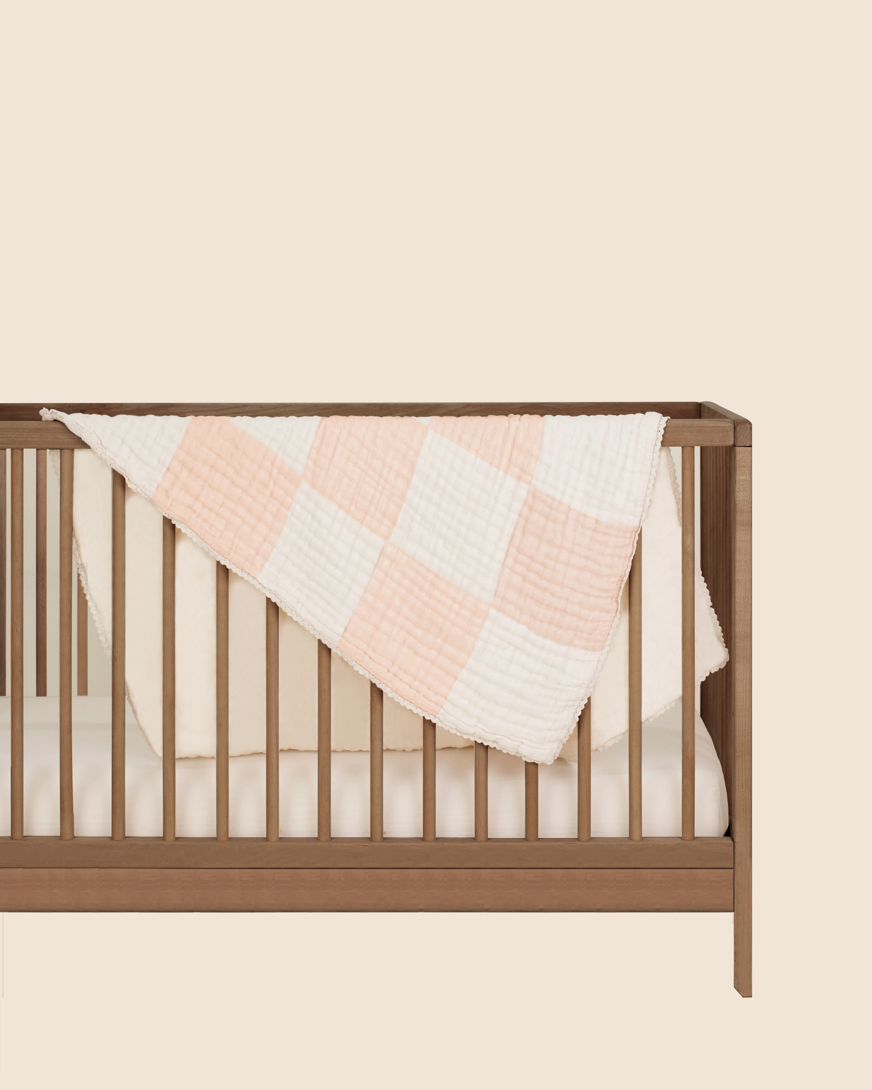 Mothercare | Abracadabra Organic 4 Layer Patchwork Muslin Blanket - Pink 0