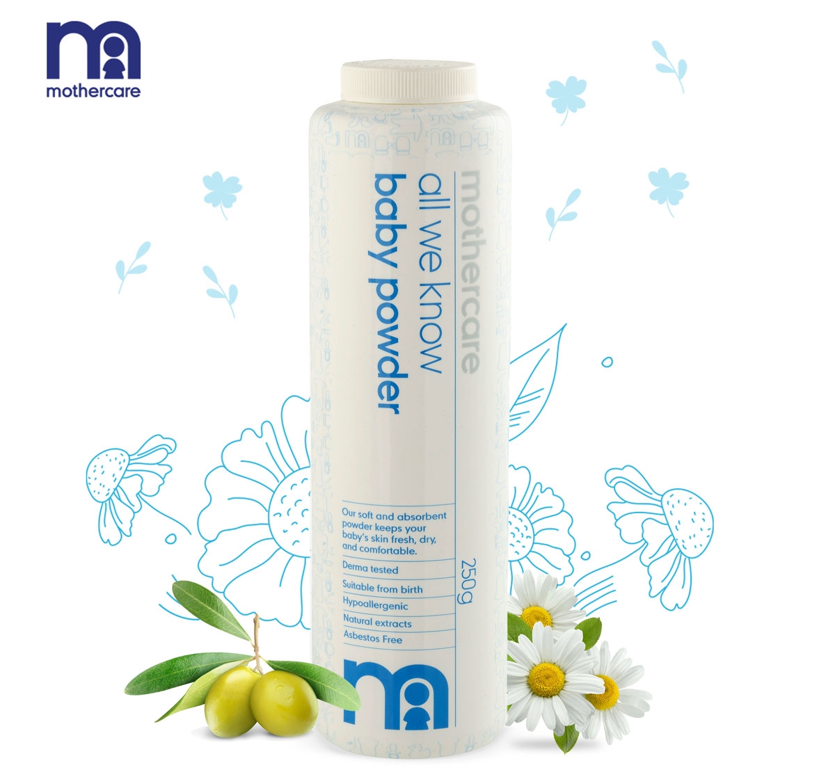 Mothercare | Mothercare All We Know Baby Powder 250G 0
