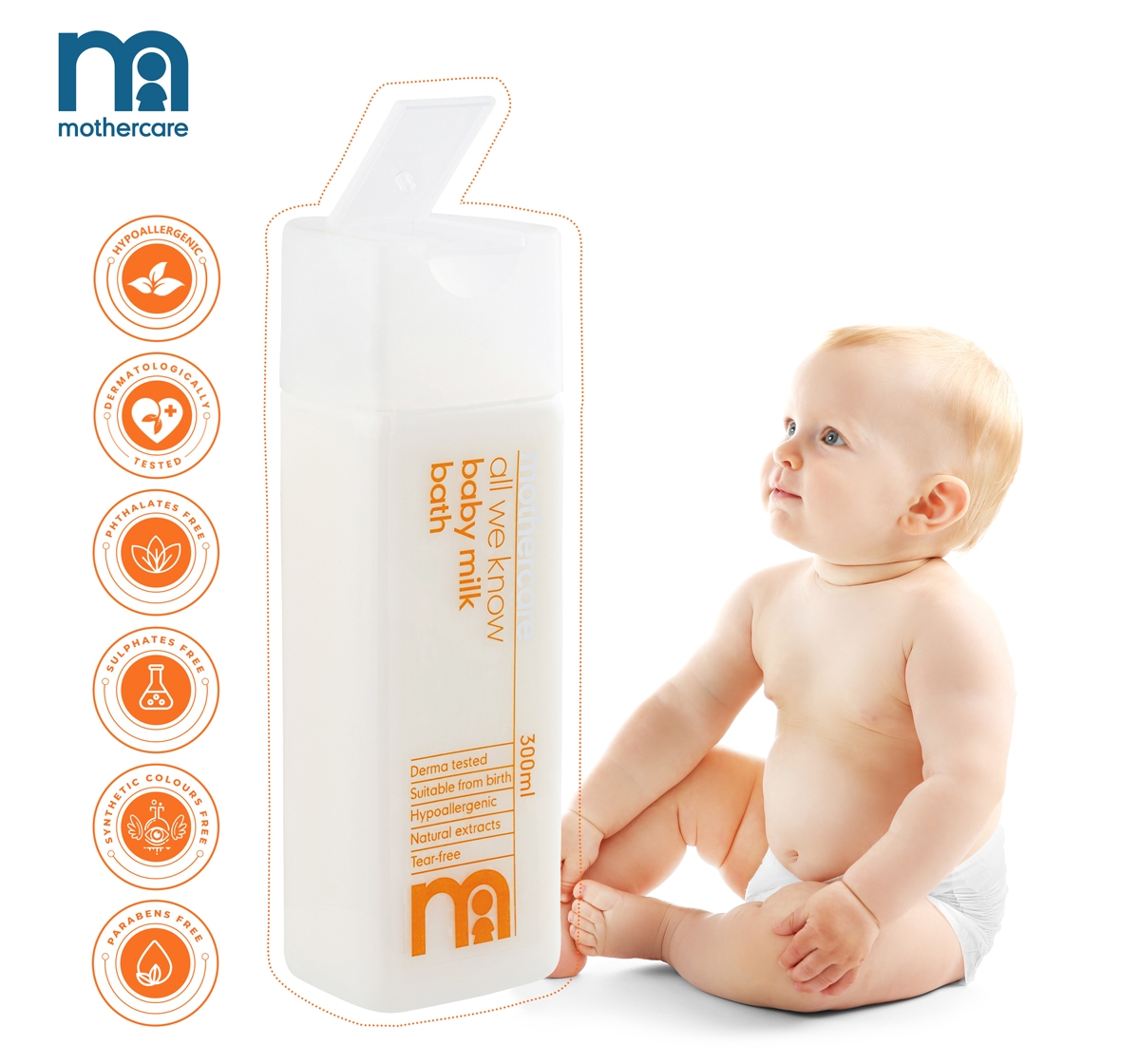 Mothercare | Mothercare All We Know Baby Bath Milk 300ml 2
