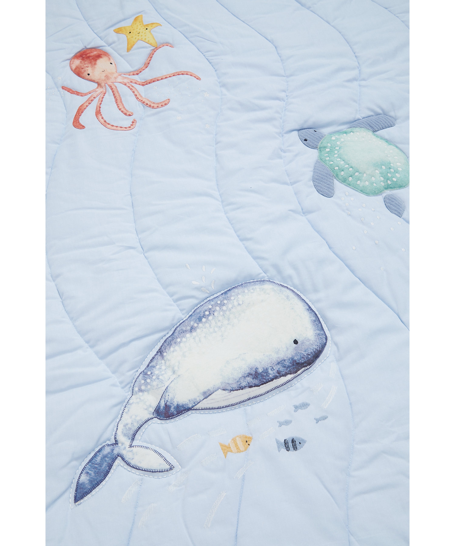 Mothercare | Mothercare You Me & The Sea Quilt Blue 2
