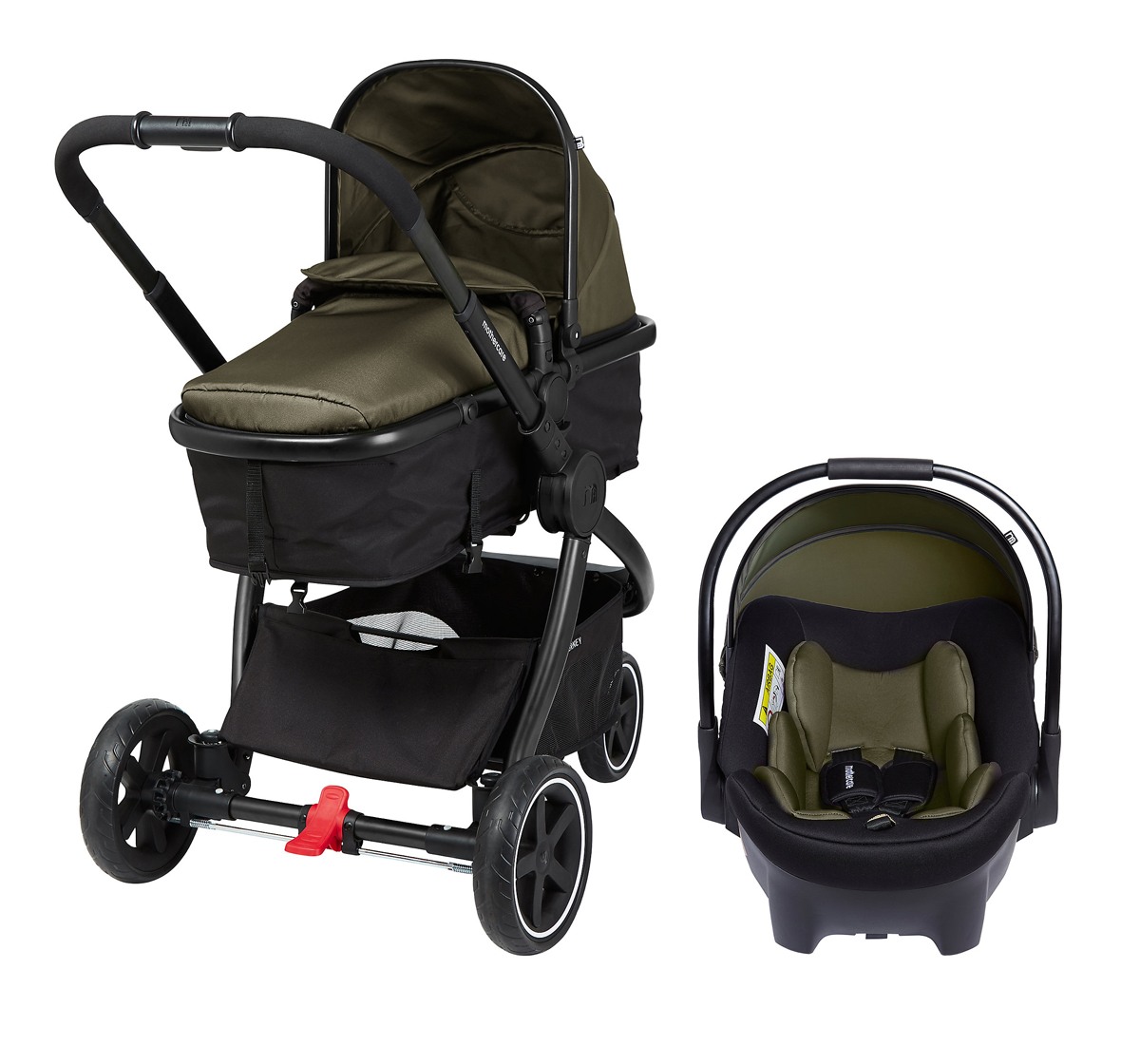 Mothercare Baby Metal Framed 3 Wheel Journey Black And Khaki
