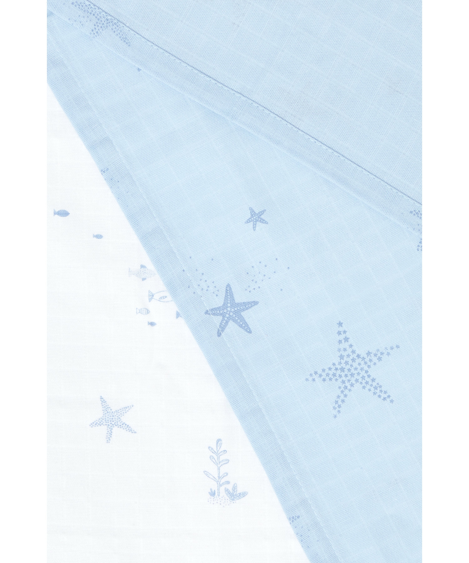 Mothercare | Mothercare You Me & The Sea Pack of 2 X-Large Muslins Blue 3