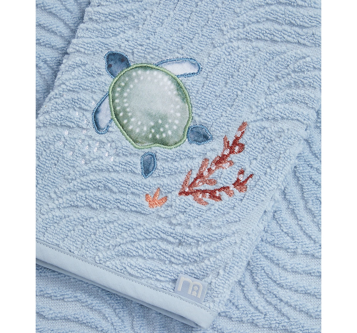 Mothercare | Mothercare You Me & The Sea Cuddle n Dry Towel & Mitt Blue 3