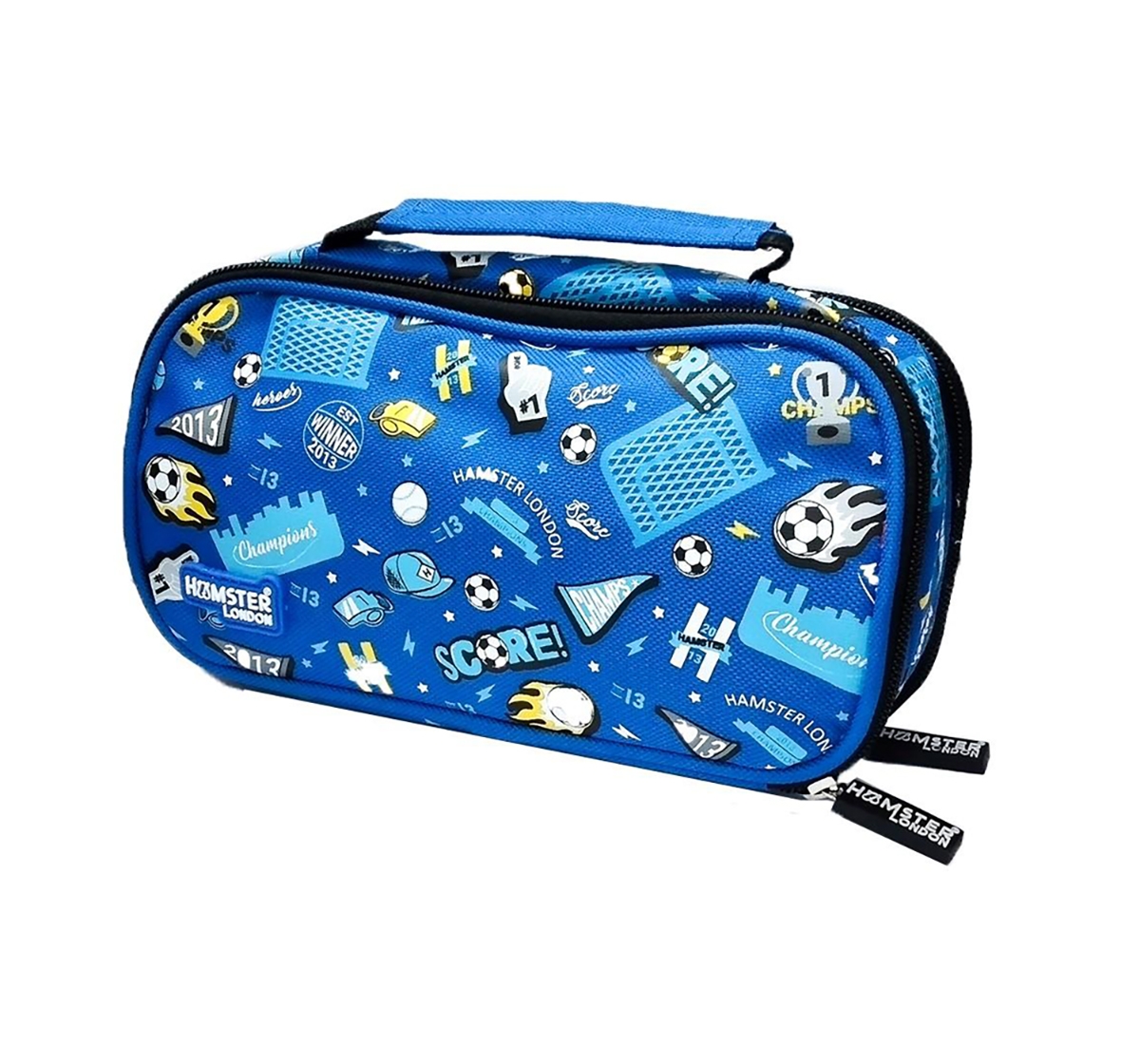 Hamster London | Hamster London Soccer Theme Pencil Pouch for Kids age 3Y+ (Blue) 2