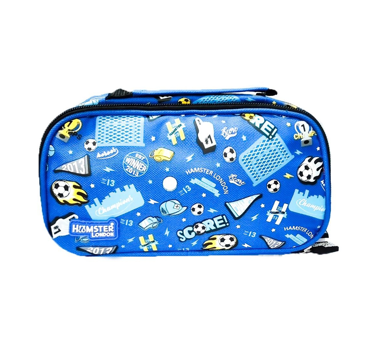 Hamster London | Hamster London Soccer Theme Pencil Pouch for Kids age 3Y+ (Blue) 1