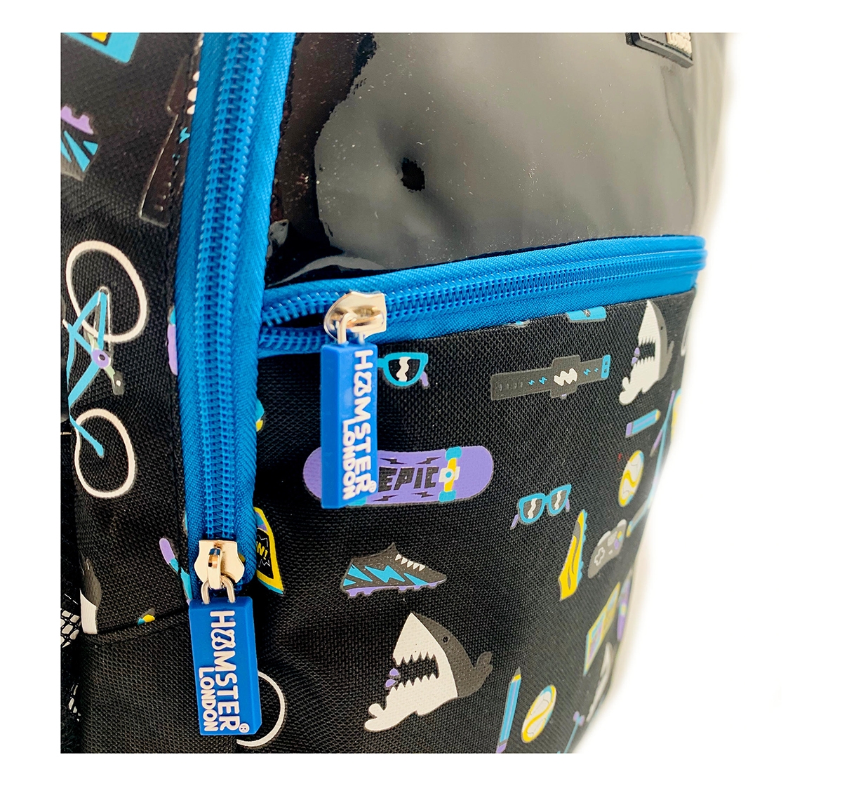Hamster London | Hamster London Beach Theme Big Backpack for Boys age 3Y+ (Black) 4