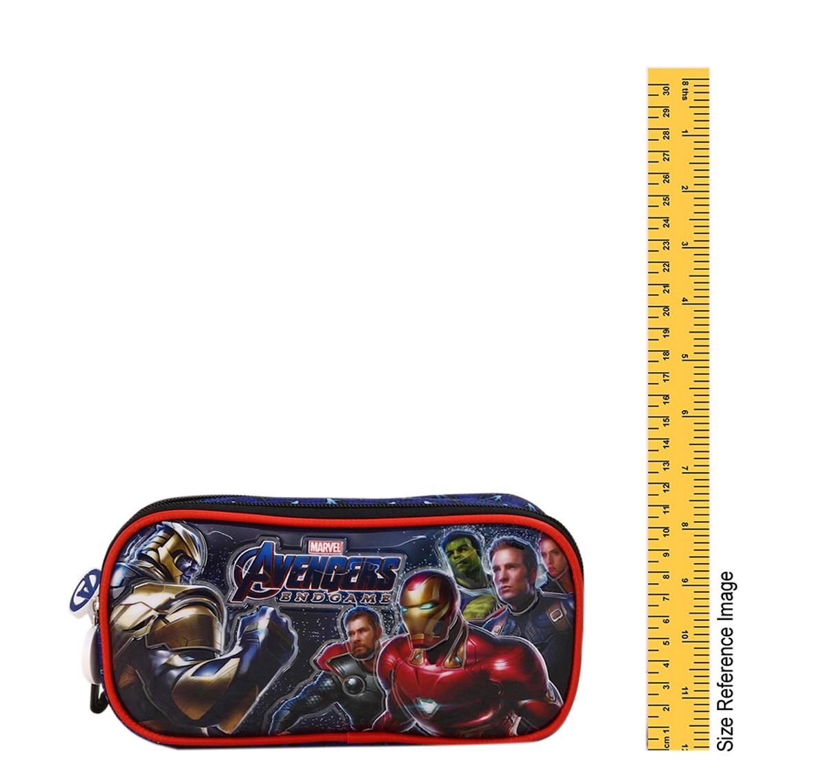 Marvel Avengers Blue Double Zip Pouch Blue 3Y+