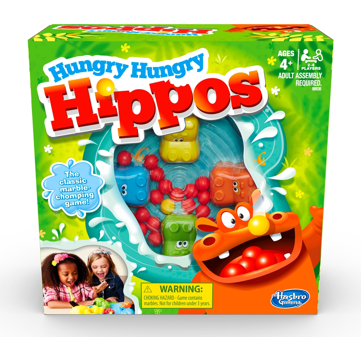 Hasbro Gaming | Hasbro Gaming Hungry Hungry Hippos Board Game For Kids 4Y+, Multicolour 2