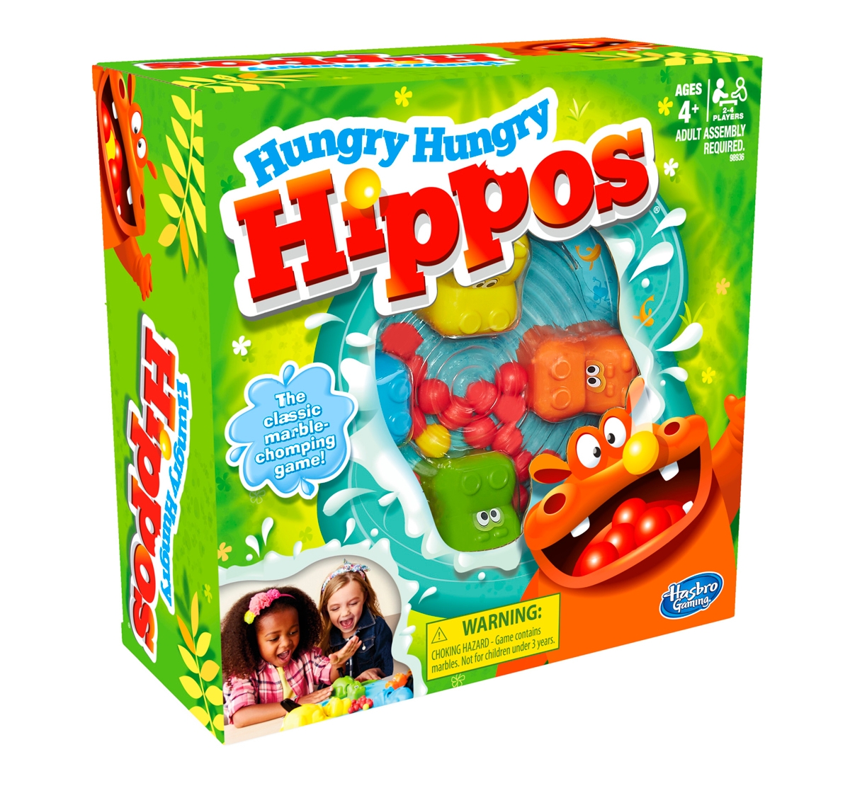 Hasbro Gaming | Hasbro Gaming Hungry Hungry Hippos Board Game For Kids 4Y+, Multicolour 3
