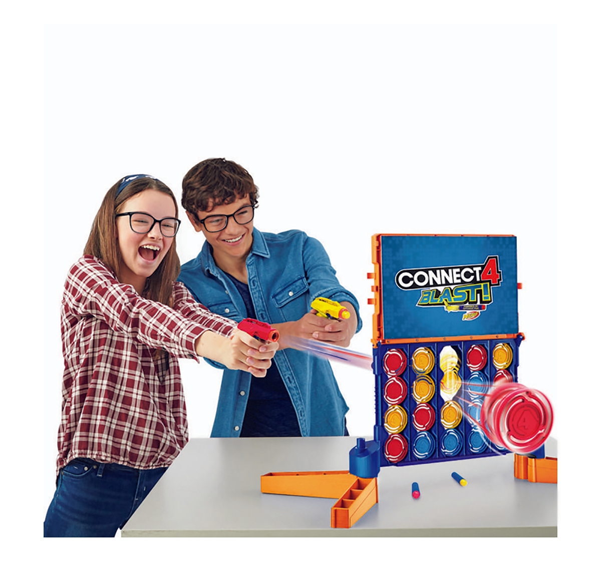 Hasbro Gaming | Hasbro Connect 4 Blast! Game With Nerf Blasters Games for Kids age 8Y+ 4