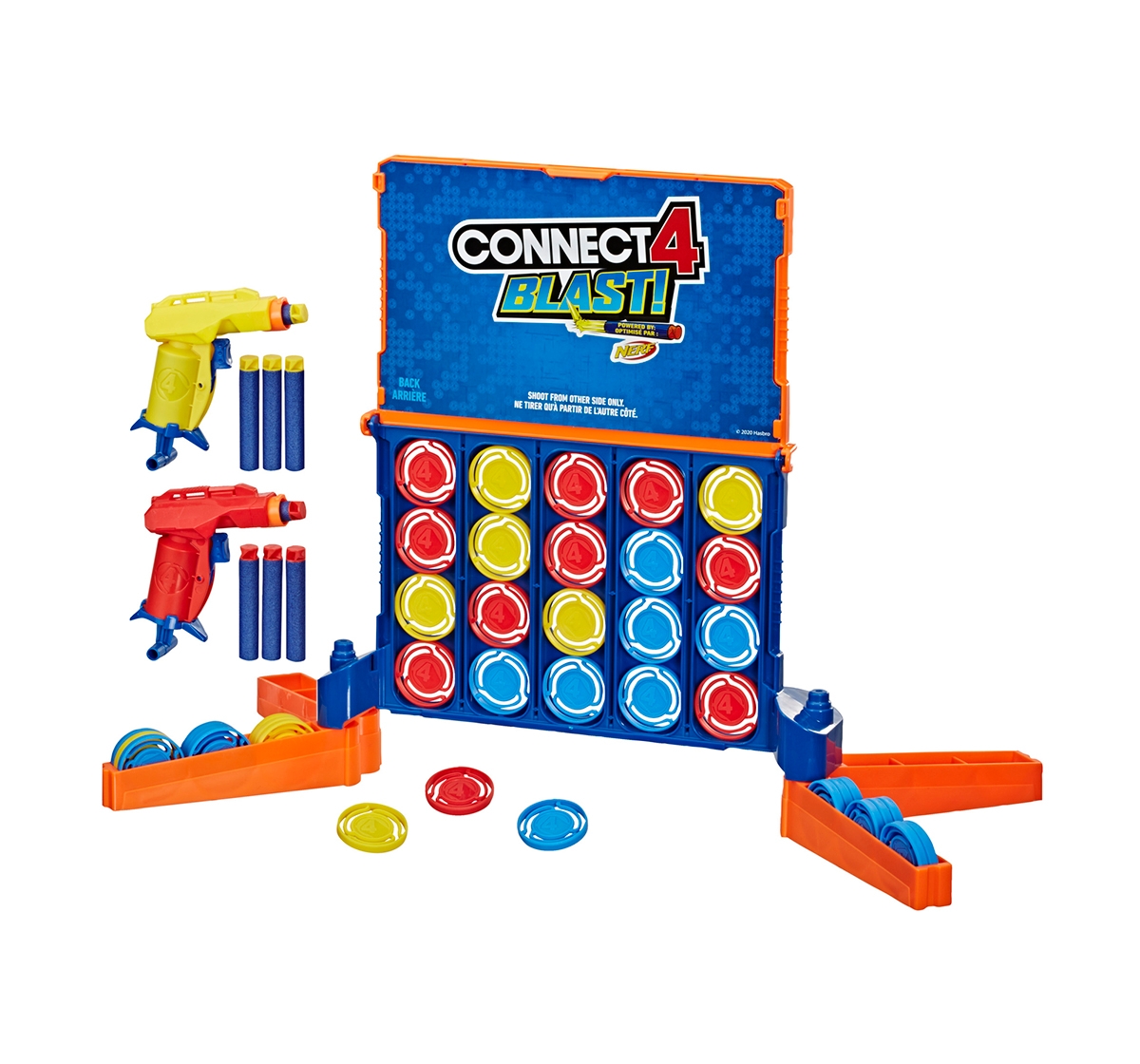 Hasbro Gaming | Hasbro Connect 4 Blast! Game With Nerf Blasters Games for Kids age 8Y+ 0