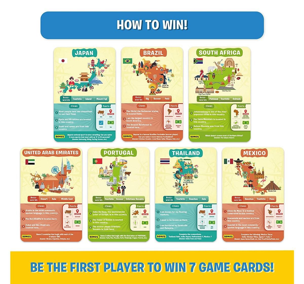 Skillmatics Guess in 10 Countries of the world Paper card game Multicolor 3Y+