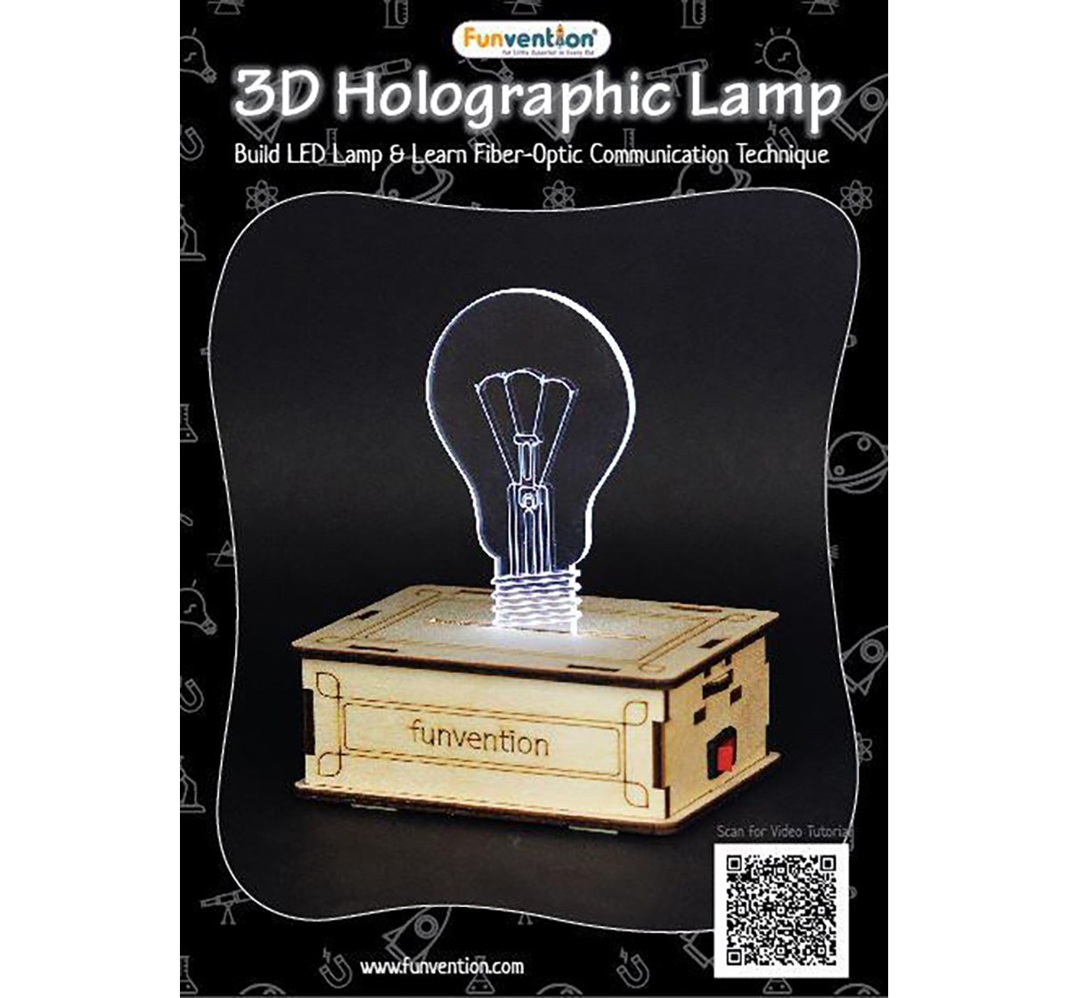 Funvention  3D Holographic DIY Lamp STEM for Kids age 8Y+