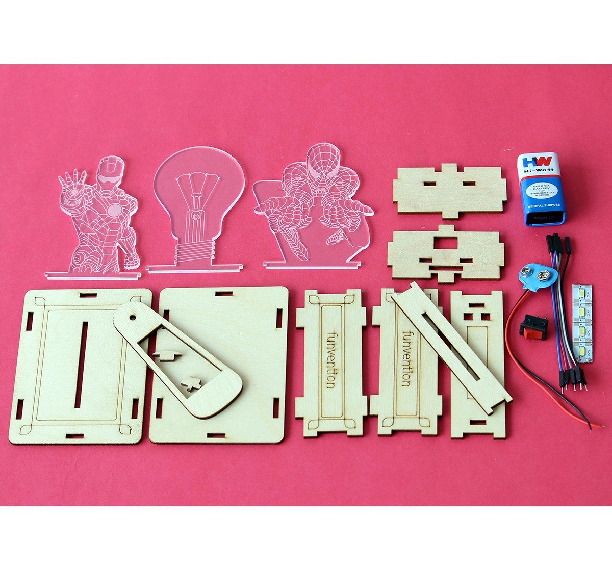 Funvention  3D Holographic DIY Lamp STEM for Kids age 8Y+