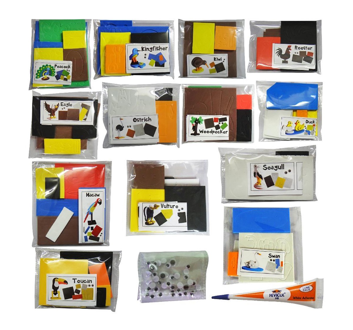 Imagimake Worldwide: Birds DIY Art & Craft Kits for Kids age 5Y+