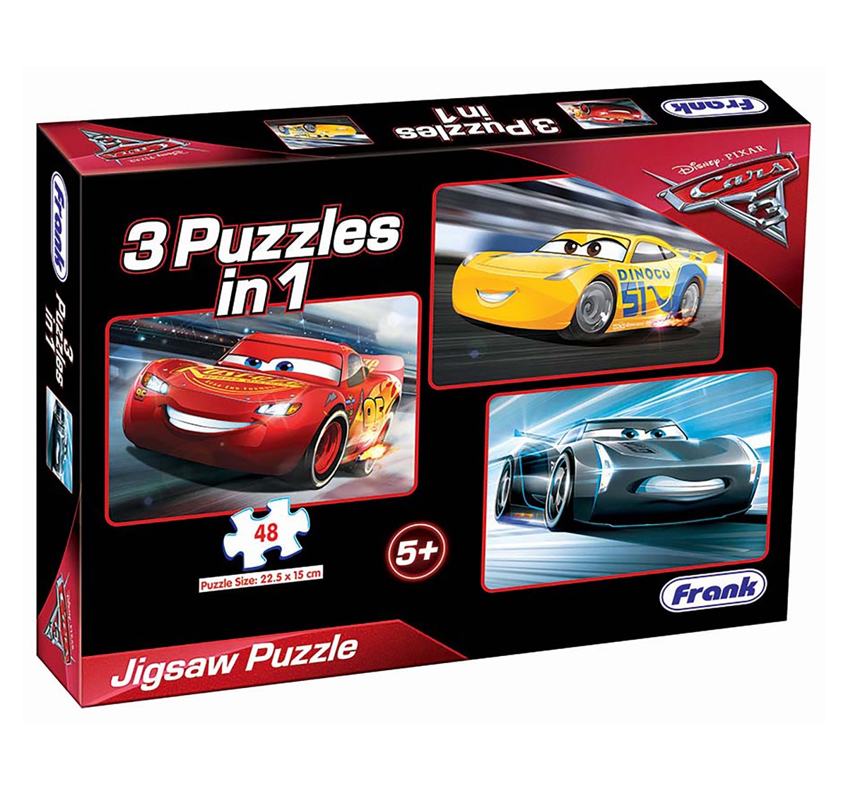Frank Cars 3 Floor Puzzles 48 Pieces Multicolor 5Y+