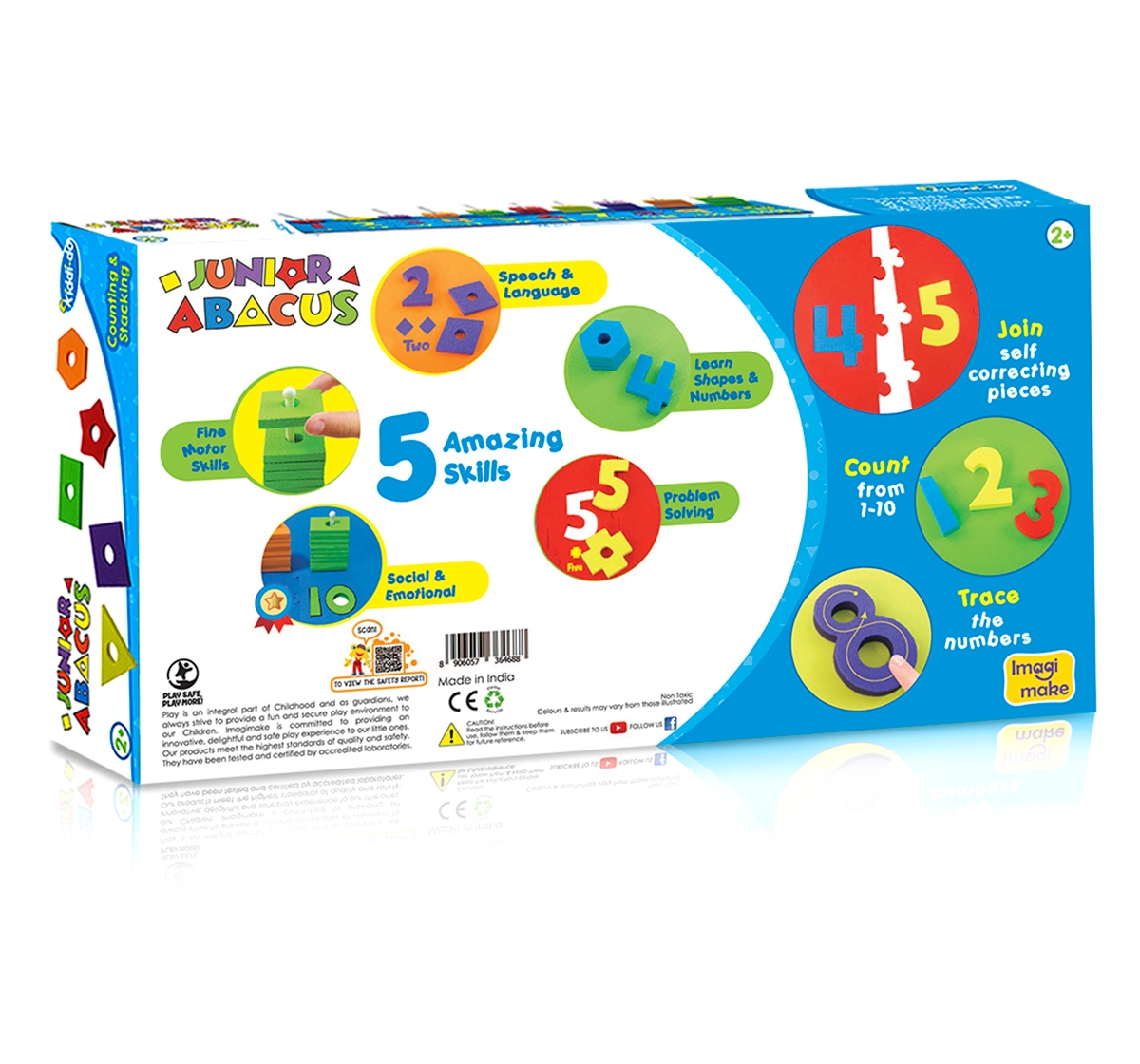 Imagimake | Imagimake Junior Abacus Puzzles for Kids age 3Y+ 4