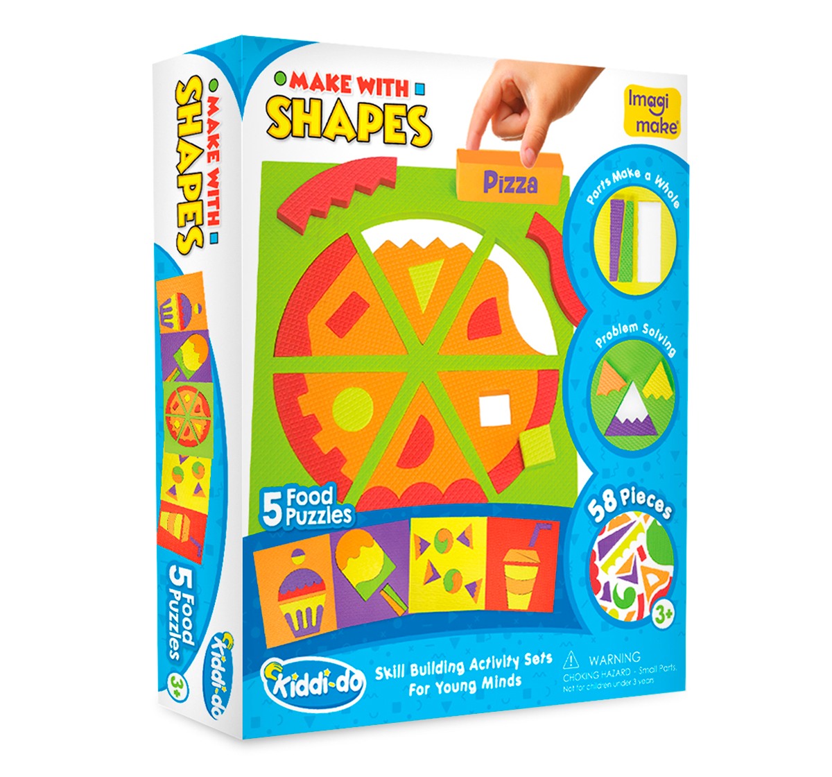 Imagimake Kiddido Make With Shapes Food for Kids, 3Y+(Multicolor)