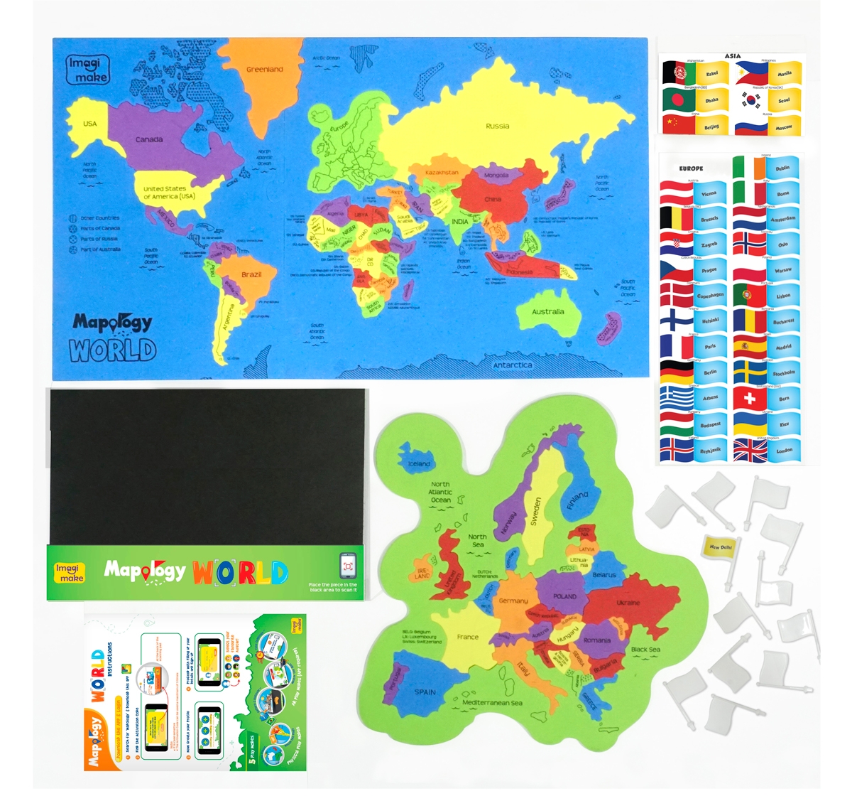 Imagimake | Imagimake Mapology World AR for Kids, 5Y+(Multicolor) 2